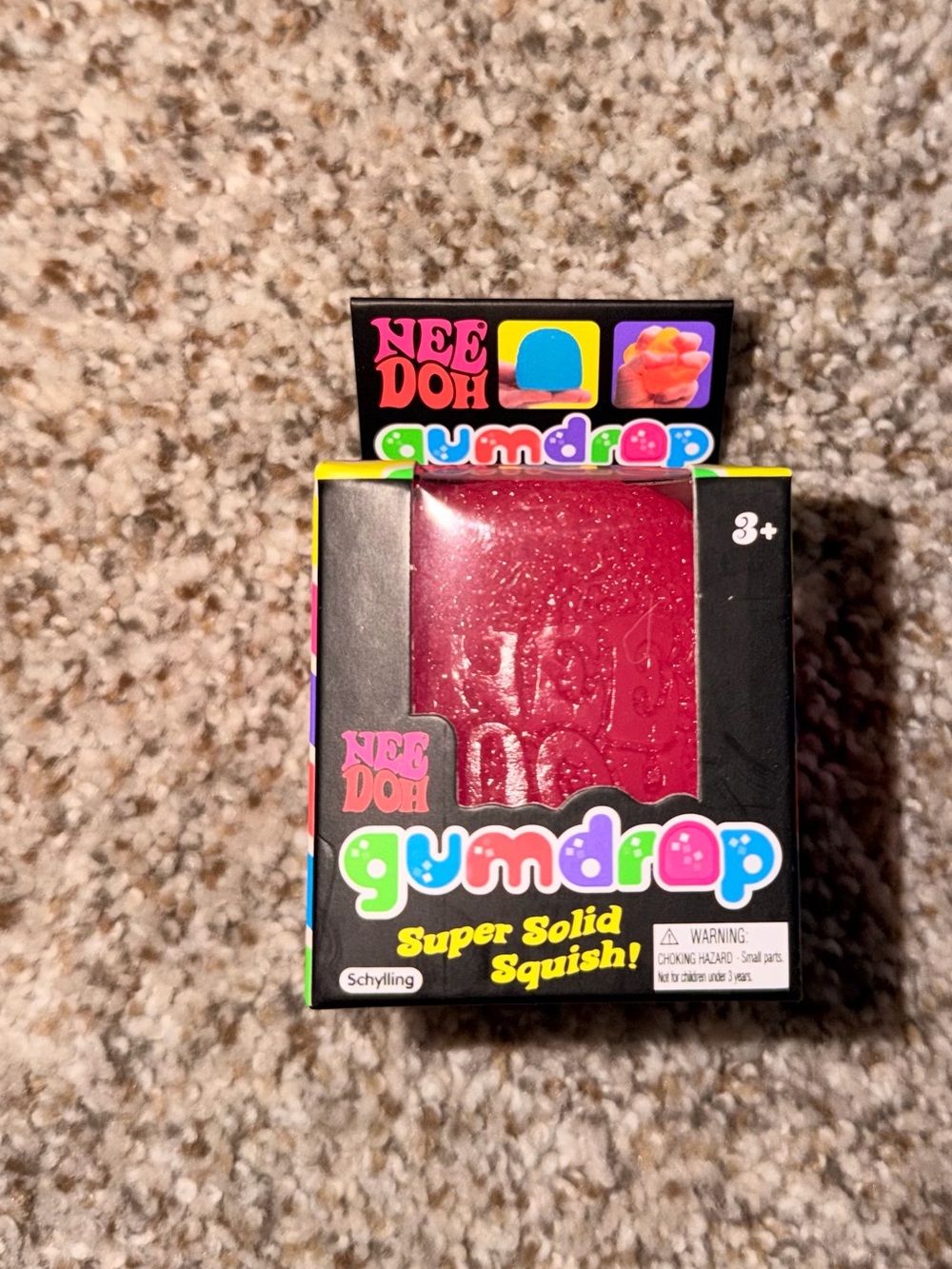 NeeDoh Gumdrop Super Solid Squish! - Pink